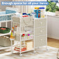Cidaziya 2In1 Baby Diaper Caddy Organizer and Storage, 3 Tier Rolling Cart with Dividers and Drawers, Mobile Utility Cart Baby D