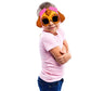 Sun-Staches Paw Patrol Official Skye Sunglasses Costume Accessory, Uv400 Lenses, Signature Pink Aviation Goggles Mask, One Size