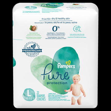Pampers Pure Protection Diaper Size 4 22 Ct Old
