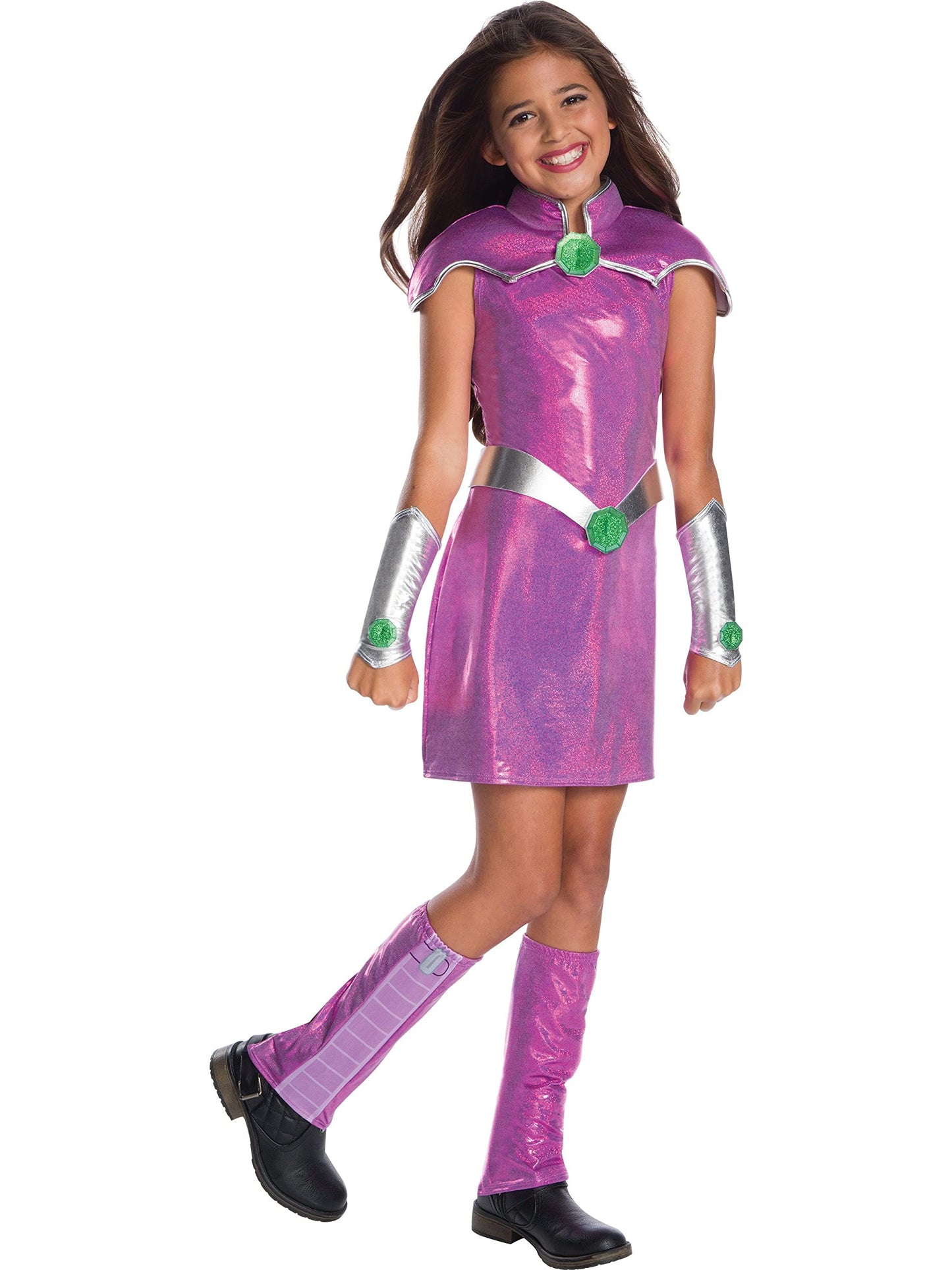 Rubie'S Girl'S Dc Superhero Deluxe Starfire Costume, Medium