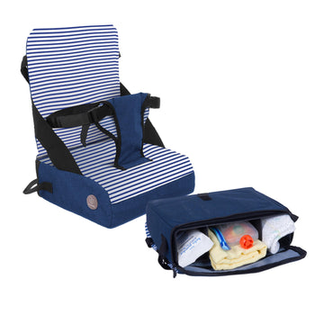 Dreambaby Grab N Go Travel Booster Seat - Portable Toddler High Chair For Dining (6M-5Y) With Storage & Shoulder Strap