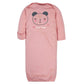 Gerber Unisex Baby Boy And Girls 4-Pack Sleeper Gown Bear Pink 0-6 Months