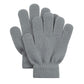 6 Pairs Kids Magic Gloves Winter Warm Full Fingers Gloves Soft Knitted Mittens For Baby Boys Girls Red&Dark Blue&Gray