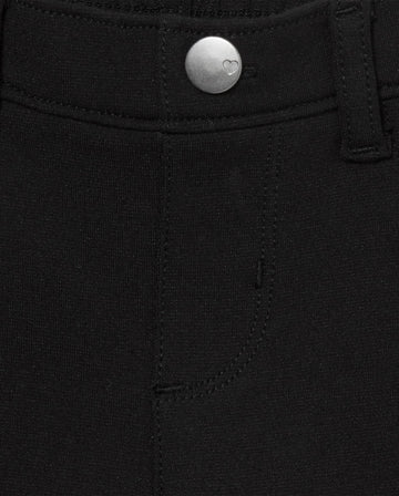 The Children'S Place Baby Girls And Toddler Ponte Knit Pull On Jeggings Jeans, Black Single, 3T Us