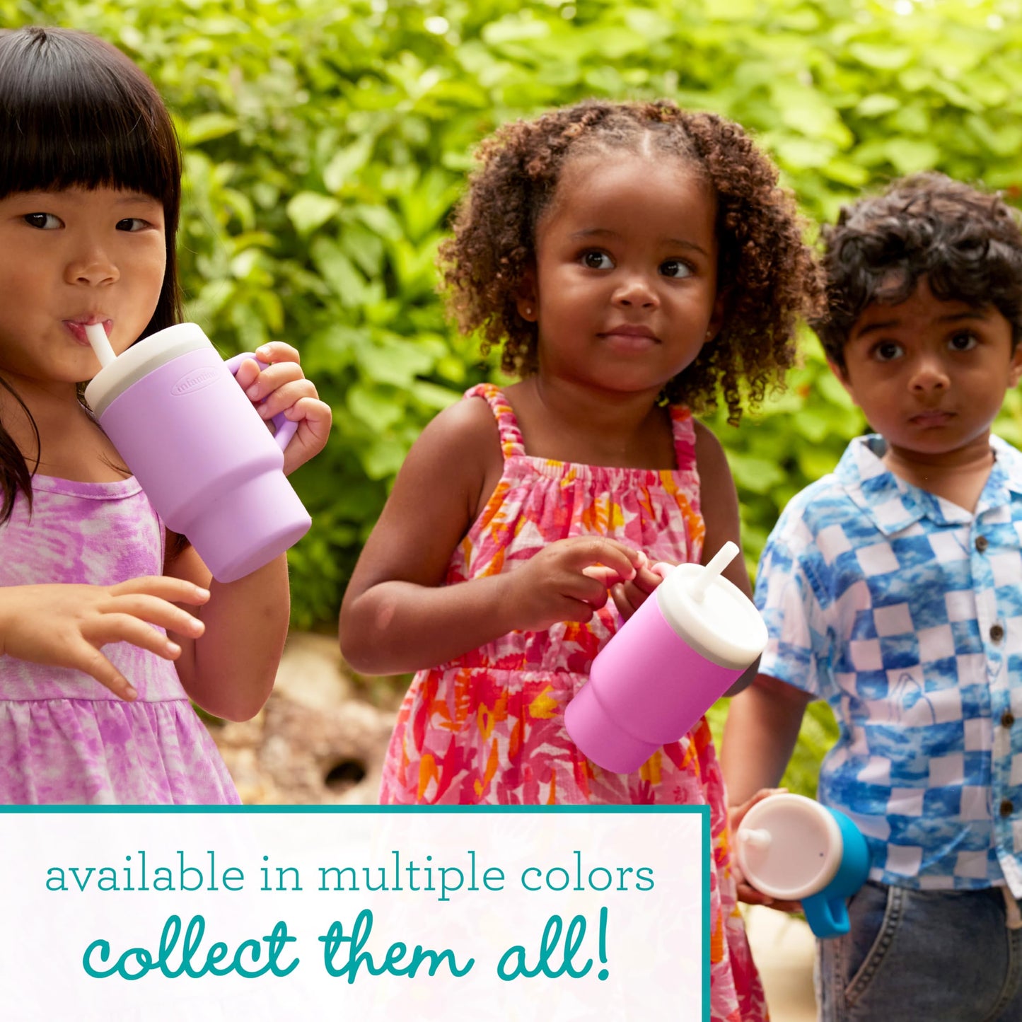 Infantino My 1St Tumbler - Adorable Miniature Tumbler With Leak-Resistant Straw And Toddler-Friendly Handle, Encourages Hydratio