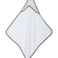 Bacati - Sports Muslin Set Of 3 Wash Cloths Or Hooded Towel (Hooded Towel, Soccerball Green/Grey)