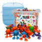 ODELA Genius Sucker Toys 42PCs Sea Animals Edition - Fun Colorful Toddler Bath Toy Animal Toys for Toddlers 1-3 - Safe and Durab