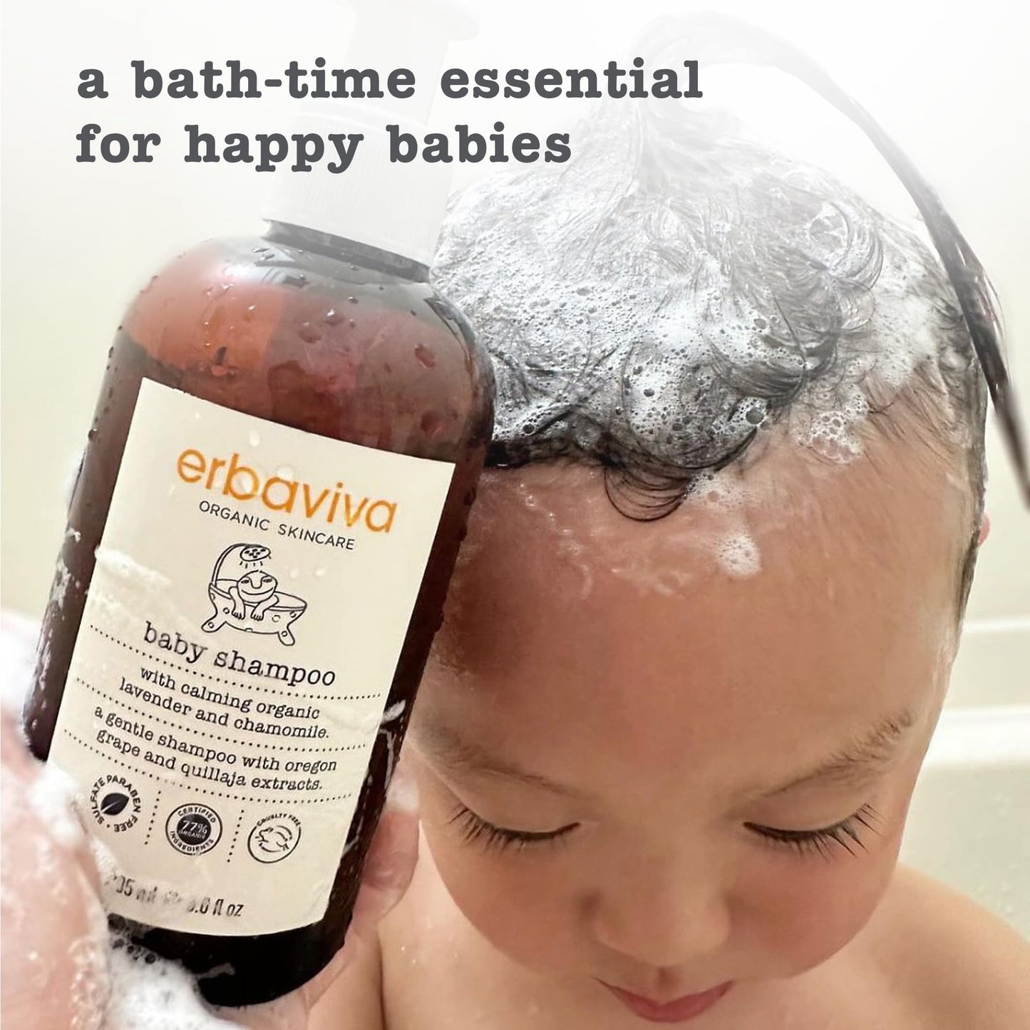 Erbaviva Baby Shampoo, 8 Fl Oz