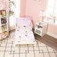 Everyday Kids 4 Piece Toddler Bedding Set - African American Ballerina - Includes Comforter, Flat Sheet, Fitted Sheet And Revers