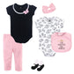 Hudson Baby Unisex Baby Cotton Layette Set, Princess, 6-9 Months