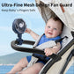 Lerat Portable Stroller Fan With Flexible Tripod, 3 Speeds Rechargeable Handheld Personal Fan, 360Rotate Battery Operated Clip F