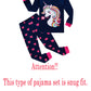 Unicorn Little Girls Pajamas For Kids 100% Cotton Pjs Toddler Size 4T