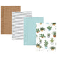 Hudson Baby Unisex Baby Cotton Flannel Burp Cloths, Plants 4 Pack, One Size