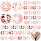 Threlaco 48 Pcs Gtube Button Covers Feeding Tube Pads Holder Abdominal Reusable Accessories Peg Tube Soft Absorbent Breast Feedi