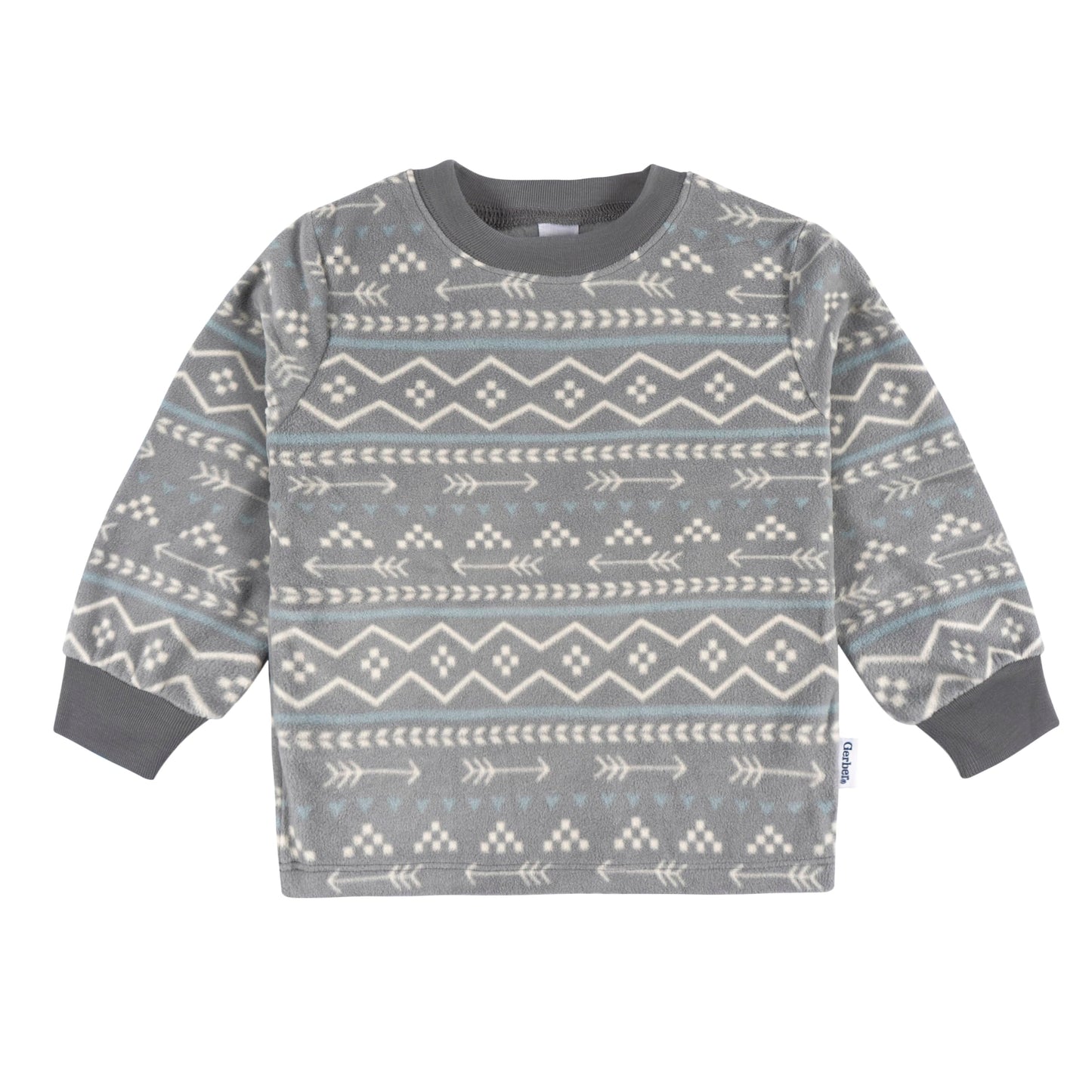 Gerber Baby Boys' 2-Piece Fleece Pajamas Pants Set, Fairisle