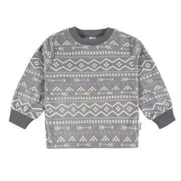 Gerber Baby Boys' 2-Piece Fleece Pajamas Pants Set, Fairisle