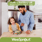 Weesprout Suction Plates With Lids For Babies & Toddlers | 100% Silicone | Plates Stay Put With Suction Feature | Divided Design