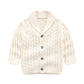 Feidoog Infant Baby Boys Cardigan Crochet Sweater V-Neck,Toddler Knit Button Up Knitted Pattern Pullover Sweatshirt,Beige,6-12M