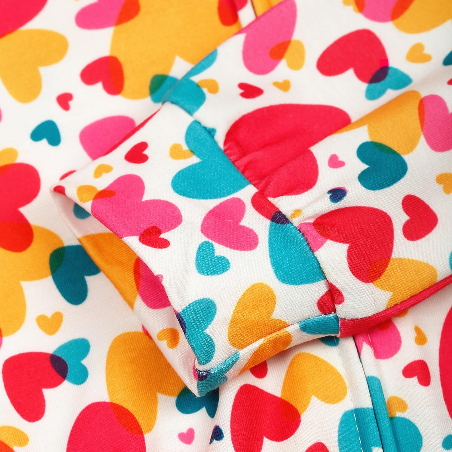 Popshion Baby Girl Heart Print Jacket Zip Up Cute Sweatshirt Light Coats Toddler Valentines Day Hoodie Kids Red Heart Sweater 7T