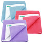 Bumpers AntiPiling Quick Dry & Absorbent Sheet Polycotton Baby Bed Protecting Waterproof Mat (Violet, Salmon Rose, Light Blue, 