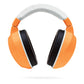 Lucid Audio Hearmuffs Kids Hearing Protection Orange/White (Over-The-Ear Sound Protection Ear Muffs Ages 5+)
