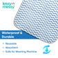 Portable Diaper Changing Mat - Extra Large Waterproof Baby Changing Pad | Machine Washable & Dryer Safe | Wipeable Surface For E