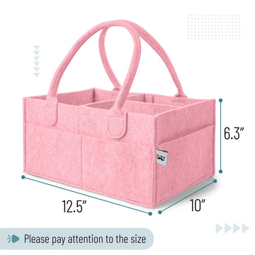 Mr. Pen- Baby Diaper Caddy Organizer, Pink, Baby Organizer, Car Diaper Caddy, Baby Caddy Organizer, Portable Diaper Caddy, Diape