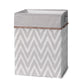 Lambs & Ivy Urban Jungle Gray/White Chevron Storage/Hamper