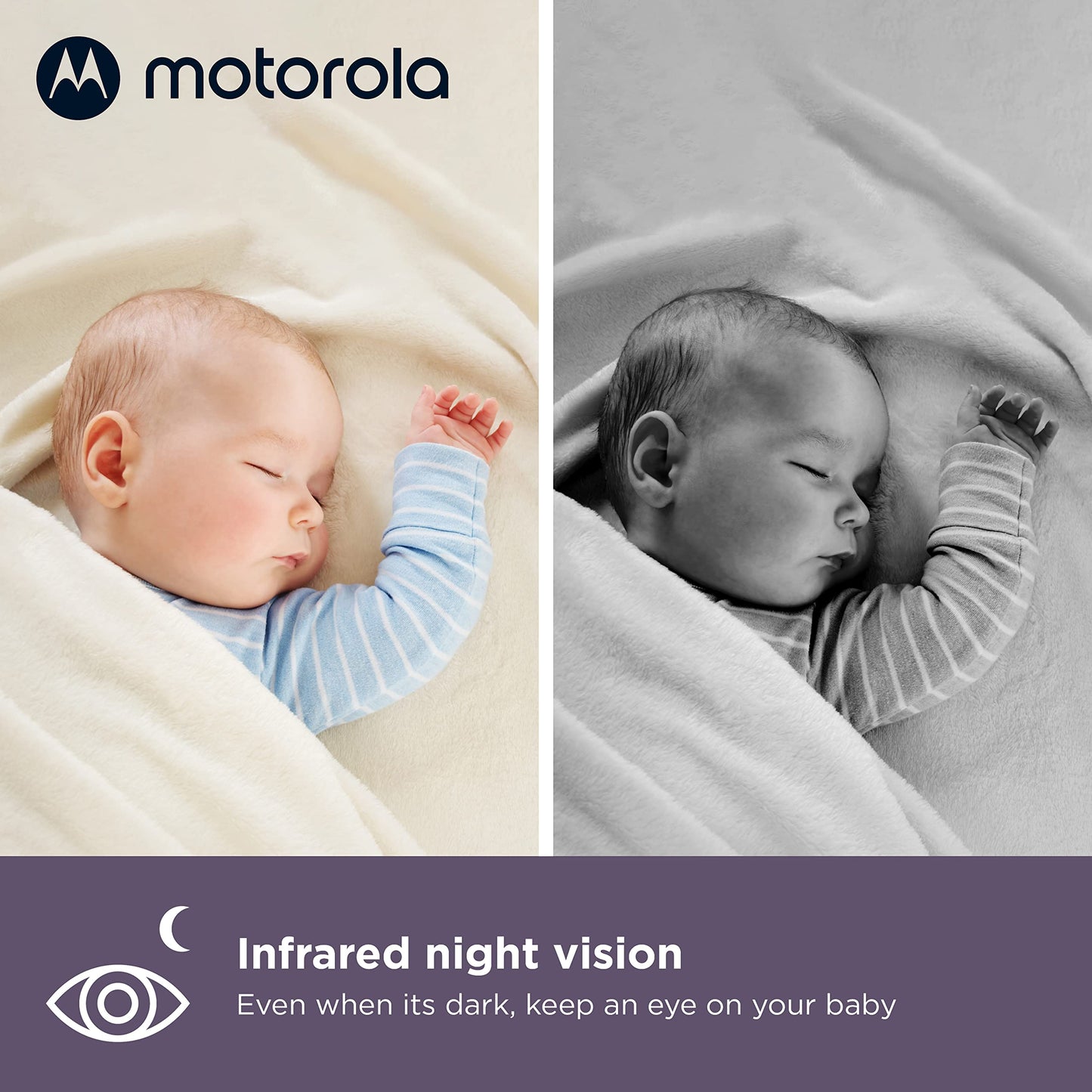 Motorola Baby Monitor VM85-5 WiFi Video Baby Monitor with 2 Cameras & Mood Light - Connects to Nursery App, 1000ft Range, Two-Wa