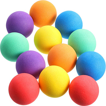 Gejoy 36 Pieces Soft Foam Balls Bulk Lightweight Mini Balls for Safe Indoor Toys Fun Assorted Colors Sponge Balls Birthday Party