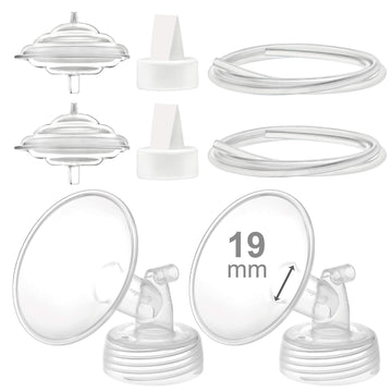 Maymom Pump Parts Compatible With Spectra S2 Spectra S1 Spectra 9 Plus Breastpump, Flange (19Mm) Valve Tubing Backflow Protector