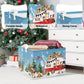 Clastyle Camping Caravan Christmas Gift Basket Winter Outdoor Deer Red Bird Snowman Storage Bin Snowflake Xmas Tree Kid Clothes