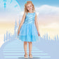 Alecosfun Princess Dress Up For Toddler Girls, 6 Pcs Costume Fancy Dresses Tutu Outfit For Little Kids Dress Up Birthday 4-6Y