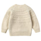 Curipeer Baby Boy 'S Girl 'S Crew Neck Knitted Sweater Handmade Pompom Rib Knit Pullover Outfits Beige 6T