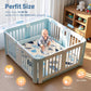 Baby Play Mats For Floor, 50X50 Playpen Mat, Thicken Cushioning Padding Foam Playmate For Baby And Toddlers Infants, Non-Slip &