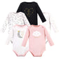 Hudson Baby Unisex Baby Cotton Long-Sleeve Bodysuits, Dreamer, 9-12 Months Us