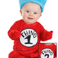 Elope Dr. Seuss Thing 1 & Thing 2 Infant Onesie Costume 3/6 Months