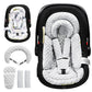 BOMOLOUR Infant Car Seat Insert with Removable Cushion for Baby Preemie Newborn Infant, Reversible carseat Insert Head Body Supp