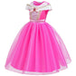 Princess Dress Aurora Costume Girls Costumes Birthday Party Halloween Dress Up For Girls 9-10Years(150Cm,Q99)