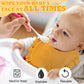 Mepase 10 Pcs Large Muslin Baby Girl Bibs Drool Teething Bibs Lap Shoulder For Boy Girls Teething(Vivid Colors)