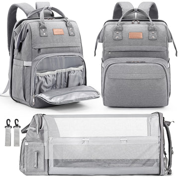 Lexiroman Diaper Bag Backpack, Large Capacity Multifunction Baby Bag For Boy Girl, Travel For Moms Dads, Baby Registry Search Sh