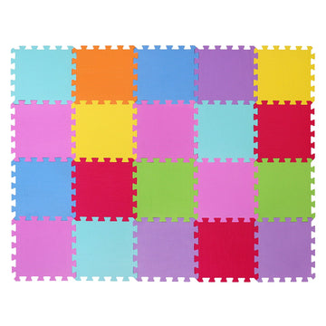 Meiqicool Eva Foam Puzzle Play Mat For Baby - Non Toxic Interlocking Soft Floor Tiles - Kids Toddler Infant Children Room And Ya
