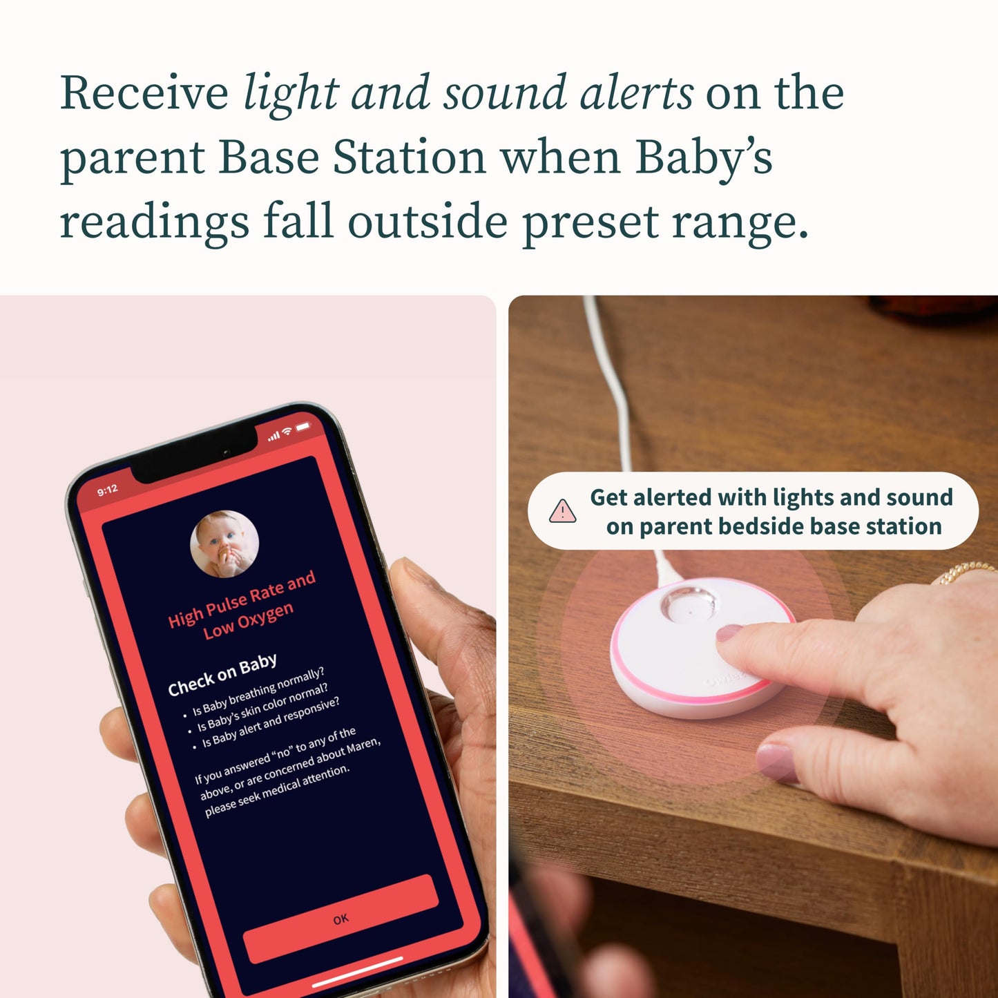 Owlet Dream Duo Smart Baby Monitor: Fda-Cleared Dream Sock Plus Owlet Cam 2- Tracks & Notifies For Pulse Rate & Oxygen While Vie