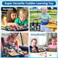 Qizfun Busy Board Montessori Toy for 1 2 3 4 Years Old, Educational Activity Sensory Board Preschool Learning Fine Motor Skills