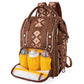 Montana West X Wrangler Diaper Bag Backpack Aztec Travel Backpack Purses Western Multi-Function Baby Bags For Mom With Waterproo