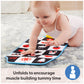Ms. Rachel Official Tummy Time Activity Bus Folding Play Mat With Baby Mirror & Sensory Toys For Interactive Play Baby Learning