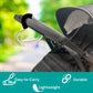 BUGGY HEART HOOK by BUGGYGEAR - The Perfect Way to Carry Your Baby Diaper Bag - Use Buggy Gear Heart Hook on Your Stroller Handl
