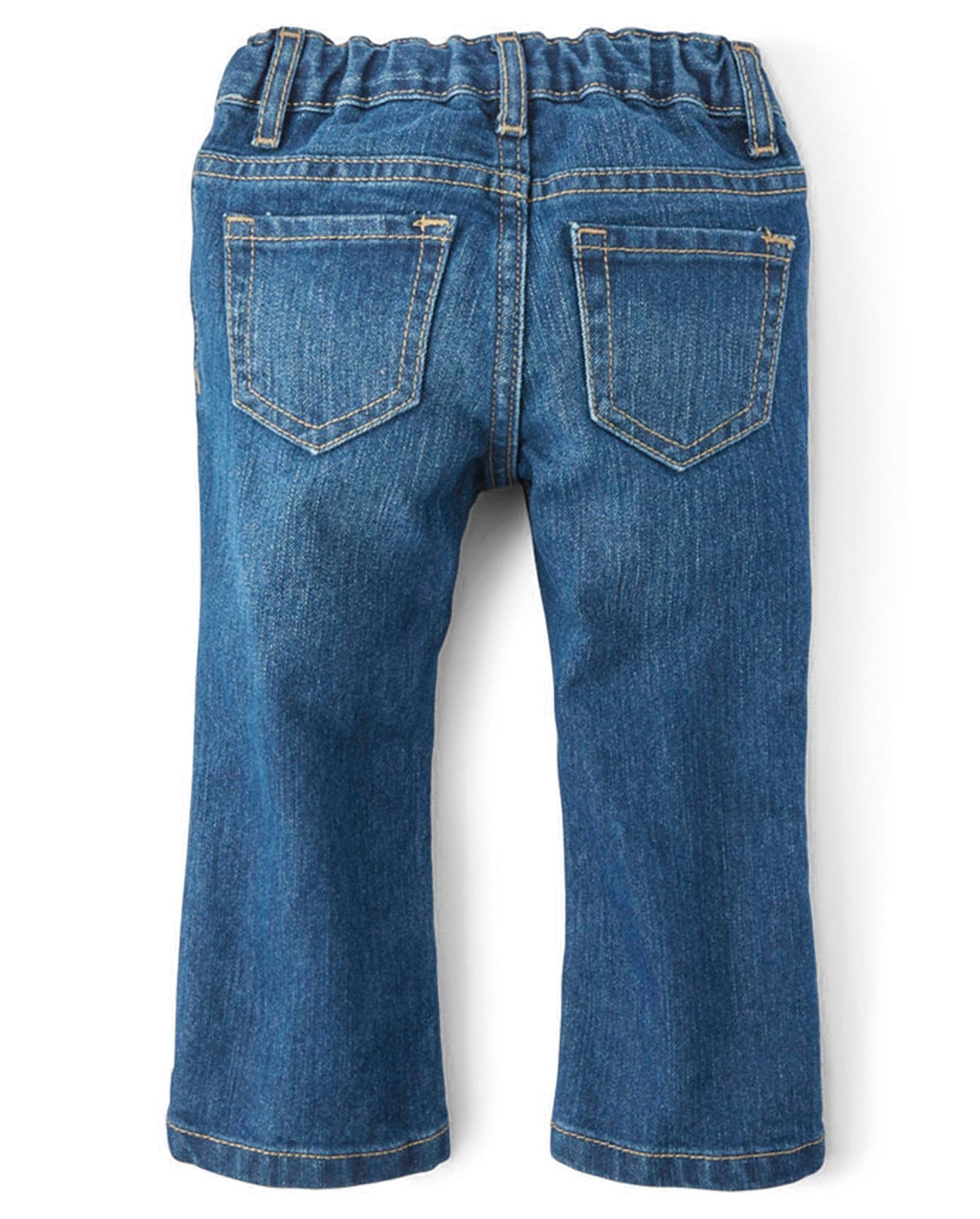 The Children'S Place Baby Girls And Toddler Girls Basic Bootcut Jeans, Indigo Stone, 12-18 Months