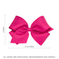 Wee Ones Girls' Classic Grosgrain Hair Bow With Scalloped Edges And Plain Wrap Center On A Weestay Hair Clip, King, Sage