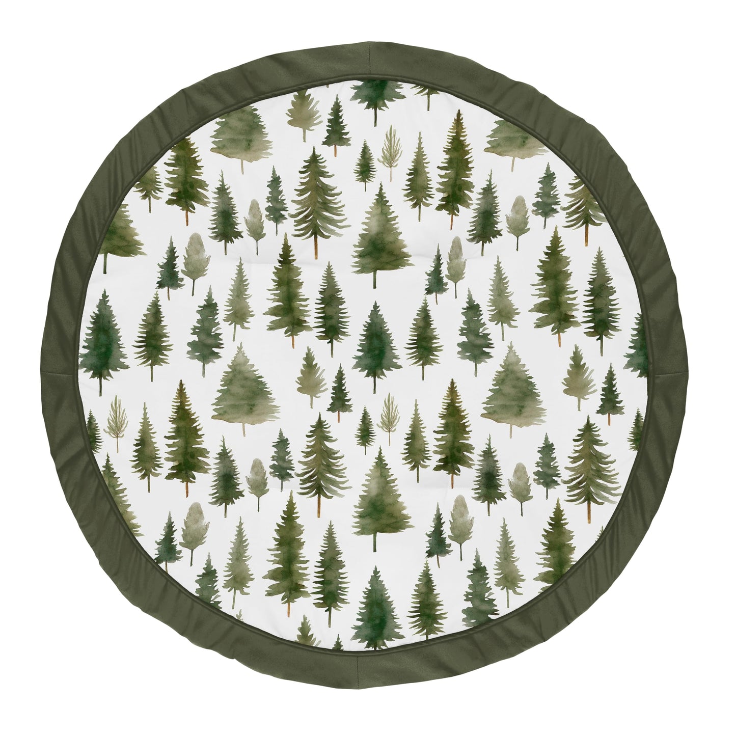 Sweet Jojo Designs Sage Green Woodland Boy Girl Gender Neutral Unisex Baby Play Mat Tummy Time Activity Toddler Floor Infant Pla